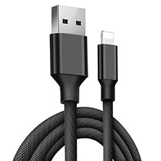 Cavo da USB a Cavetto Ricarica Carica D06 per Apple iPhone 14 Pro Nero