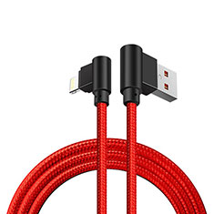 Cavo da USB a Cavetto Ricarica Carica D15 per Apple iPhone 7 Rosso