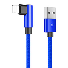 Cavo da USB a Cavetto Ricarica Carica D16 per Apple iPhone 11 Pro Max Blu