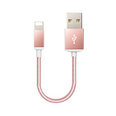 Cavo da USB a Cavetto Ricarica Carica D18 per Apple iPad 4 Oro Rosa