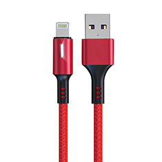 Cavo da USB a Cavetto Ricarica Carica D21 per Apple iPad Pro 11 (2018) Rosso