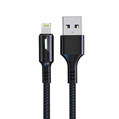 Cavo da USB a Cavetto Ricarica Carica D21 per Apple iPhone XR Nero