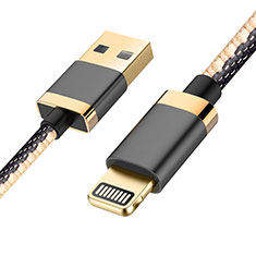 Cavo da USB a Cavetto Ricarica Carica D24 per Apple iPad Air 2 Nero