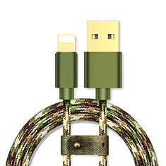 Cavo da USB a Cavetto Ricarica Carica L03 per Apple iPhone 6 Plus Verde