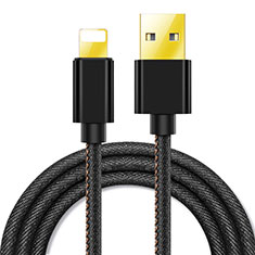 Cavo da USB a Cavetto Ricarica Carica L04 per Apple iPad New Air (2019) 10.5 Nero