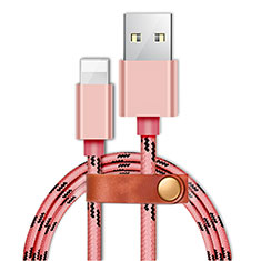 Cavo da USB a Cavetto Ricarica Carica L05 per Apple iPhone SE Rosa