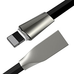 Cavo da USB a Cavetto Ricarica Carica L06 per Apple iPad Air 10.9 (2020) Nero