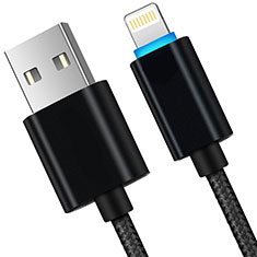 Cavo da USB a Cavetto Ricarica Carica L13 per Apple iPad Mini 3 Nero