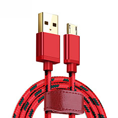 Cavo Micro USB Android Universale A14 per Accessories Da Cellulare Pellicole Protettive Rosso