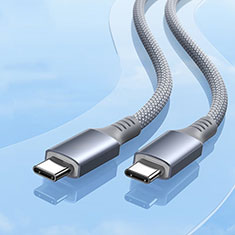 Cavo Type-C USB-C a Type-C USB-C 100W H06 per Apple iPad Pro 11 (2022) Grigio Scuro
