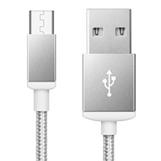 Cavo USB 2.0 Android Universale A02 per Samsung Galaxy A9 2018 A920 Argento
