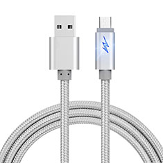Cavo USB 2.0 Android Universale A10 per Google Pixel 6a 5G Argento