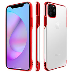 Cover Crystal Trasparente Rigida Cover H01 per Apple iPhone 11 Pro Max Rosso