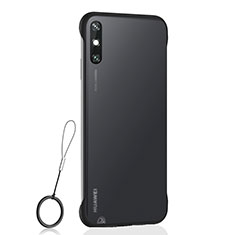 Cover Crystal Trasparente Rigida Cover H01 per Huawei Enjoy 10e Nero