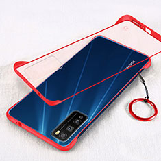 Cover Crystal Trasparente Rigida Cover H01 per Huawei Enjoy Z 5G Rosso