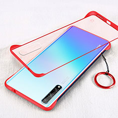 Cover Crystal Trasparente Rigida Cover H01 per Huawei P smart S Rosso