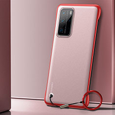 Cover Crystal Trasparente Rigida Cover H01 per Huawei P40 Pro Rosso