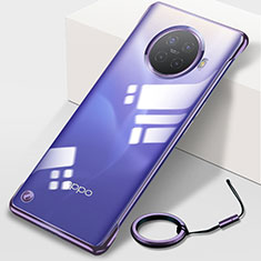 Cover Crystal Trasparente Rigida Cover H01 per Oppo Ace2 Viola