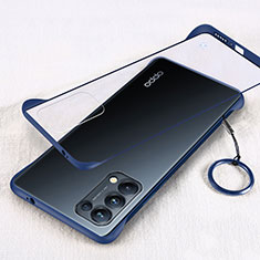Cover Crystal Trasparente Rigida Cover H01 per Oppo Find X3 Lite 5G Blu
