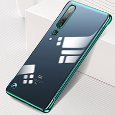 Cover Crystal Trasparente Rigida Cover H01 per Xiaomi Mi 10 Pro Verde