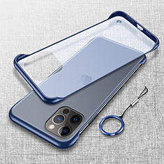 Cover Crystal Trasparente Rigida Cover H02 per Apple iPhone 15 Pro Max Blu