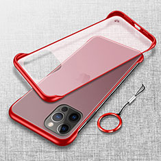 Cover Crystal Trasparente Rigida Cover H02 per Apple iPhone 16 Pro Rosso