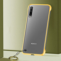 Cover Crystal Trasparente Rigida Cover H02 per Huawei P Smart Pro (2019) Giallo