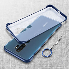 Cover Crystal Trasparente Rigida Cover H02 per Oppo A11X Blu