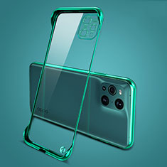 Cover Crystal Trasparente Rigida Cover H02 per Oppo Find X3 Pro 5G Verde