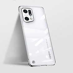 Cover Crystal Trasparente Rigida Cover H02 per Oppo Find X5 Pro 5G Nero