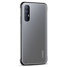 Cover Crystal Trasparente Rigida Cover H02 per Oppo Reno3 Pro Nero