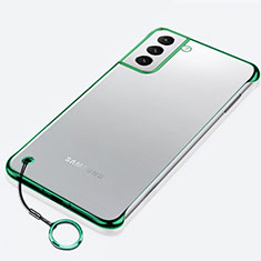 Cover Crystal Trasparente Rigida Cover H02 per Samsung Galaxy S22 Plus 5G Verde