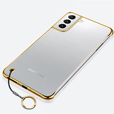 Cover Crystal Trasparente Rigida Cover H02 per Samsung Galaxy S25 5G Oro