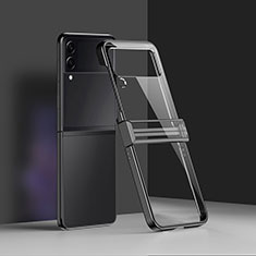 Cover Crystal Trasparente Rigida Cover H02 per Samsung Galaxy Z Flip3 5G Nero