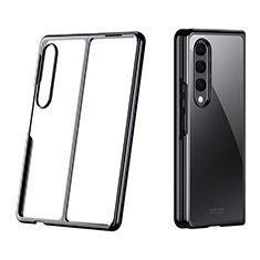 Cover Crystal Trasparente Rigida Cover H02 per Samsung Galaxy Z Fold4 5G Nero