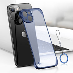 Cover Crystal Trasparente Rigida Cover H03 per Apple iPhone 15 Plus Blu