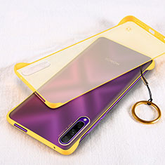 Cover Crystal Trasparente Rigida Cover H03 per Huawei P Smart Pro (2019) Giallo