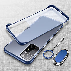Cover Crystal Trasparente Rigida Cover H03 per Xiaomi Poco M4 Pro 5G Blu