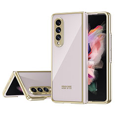 Cover Crystal Trasparente Rigida Cover H04 per Samsung Galaxy Z Fold4 5G Oro