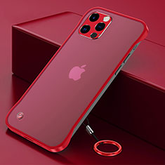 Cover Crystal Trasparente Rigida Cover H06 per Apple iPhone 14 Pro Rosso