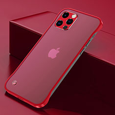 Cover Crystal Trasparente Rigida Cover H07 per Apple iPhone 14 Pro Rosso