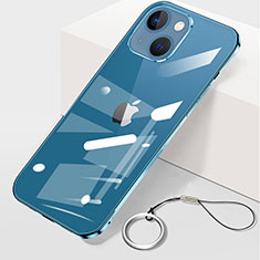 Cover Crystal Trasparente Rigida Cover H09 per Apple iPhone 14 Plus Blu