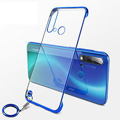 Cover Crystal Trasparente Rigida Cover K01 per Huawei P20 Lite (2019) Blu