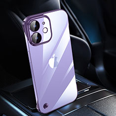 Cover Crystal Trasparente Rigida Cover QC1 per Apple iPhone 12 Viola