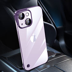 Cover Crystal Trasparente Rigida Cover QC1 per Apple iPhone 13 Viola