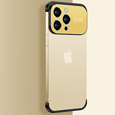 Cover Crystal Trasparente Rigida Cover QC3 per Apple iPhone 13 Pro Max Oro