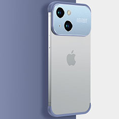 Cover Crystal Trasparente Rigida Cover QC3 per Apple iPhone 14 Blu