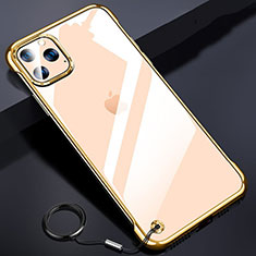 Cover Crystal Trasparente Rigida Cover S01 per Apple iPhone 11 Pro Max Oro