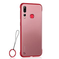 Cover Crystal Trasparente Rigida Cover S01 per Huawei Honor 20 Lite Rosso