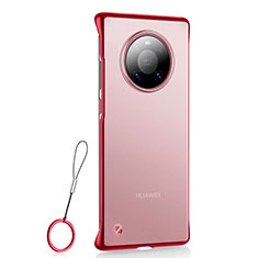 Cover Crystal Trasparente Rigida Cover S01 per Huawei Mate 40E 5G Rosso